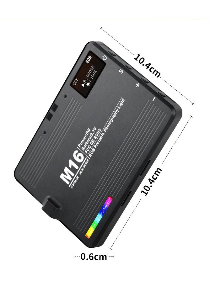 YZMA GLOBAL Portable RGB Camera Light - LED Photography & Video Recording Light, 3000-9900K Adjustable Color, 360 Colors, 1500mAh Rechargeable Battery, CRI 80+ with Phone Clip for Professional Lighting  - Image 3