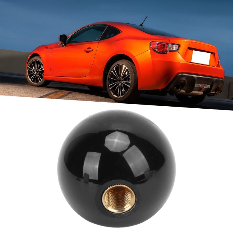 Acrylic Gear Shift Lever Head Black Polished Smooth Grip - Sturdy Durable Construction MT Cars Gear Knob for Scion WRX Honda Mitsubishi Mazda Nissan Ford MT Car Interior - Image 4