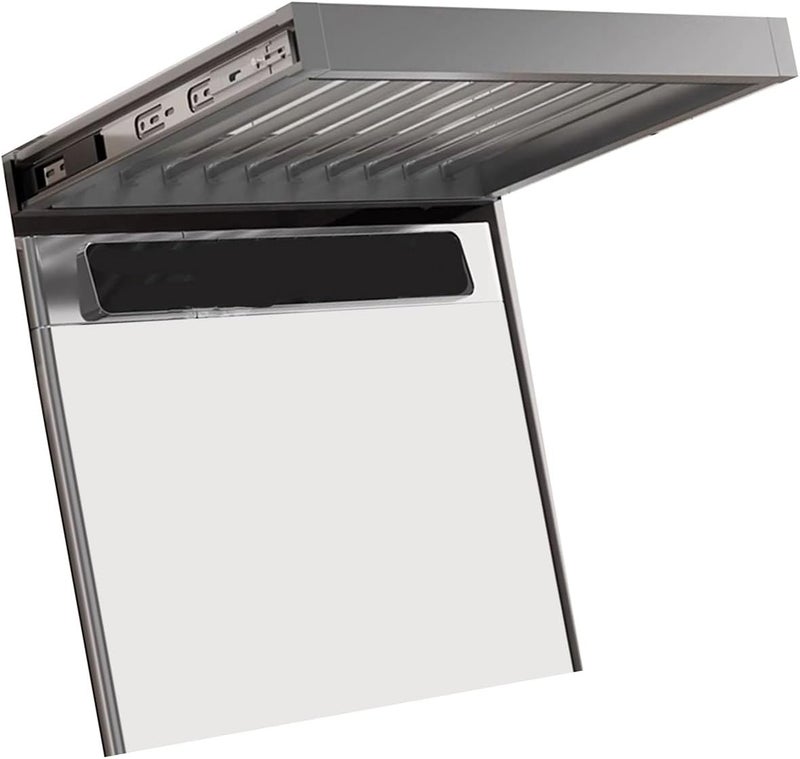 Pull-Out Pants Rack Drawer, Aluminum Alloy Design for Storage Areas and Narrow Wardrobes,Color 1-48x91-96cm - Image 1