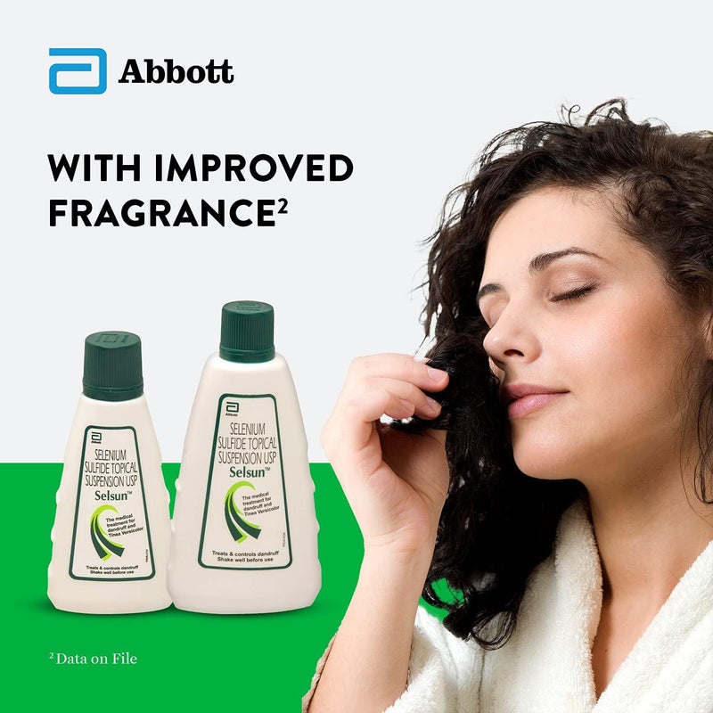 Selsun Abbott Suspension Anti Dandruff Shampoo, Clears away dandruff flakes, Relieves from excessive oil, Relieves from dandruff related itching (120ml)- Pack of 2 - Image 5