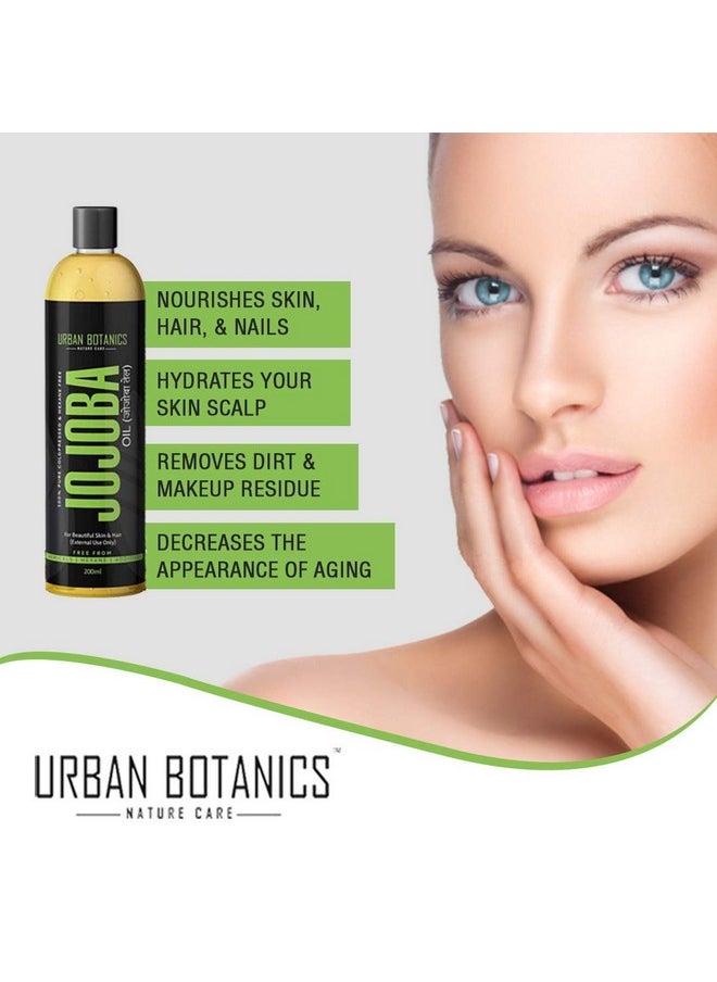 UrbanBotanics ® Cold Pressed Jojoba Oil For Skin & Hair - Virgin & Unrefined - 200Ml  - Image 4