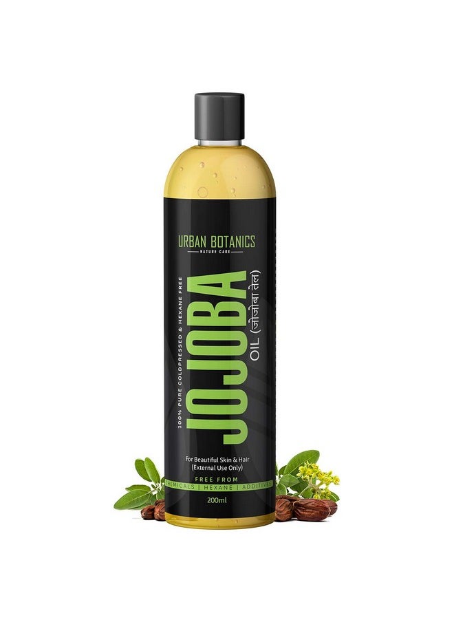 UrbanBotanics ® Cold Pressed Jojoba Oil For Skin & Hair - Virgin & Unrefined - 200Ml  - Image 1