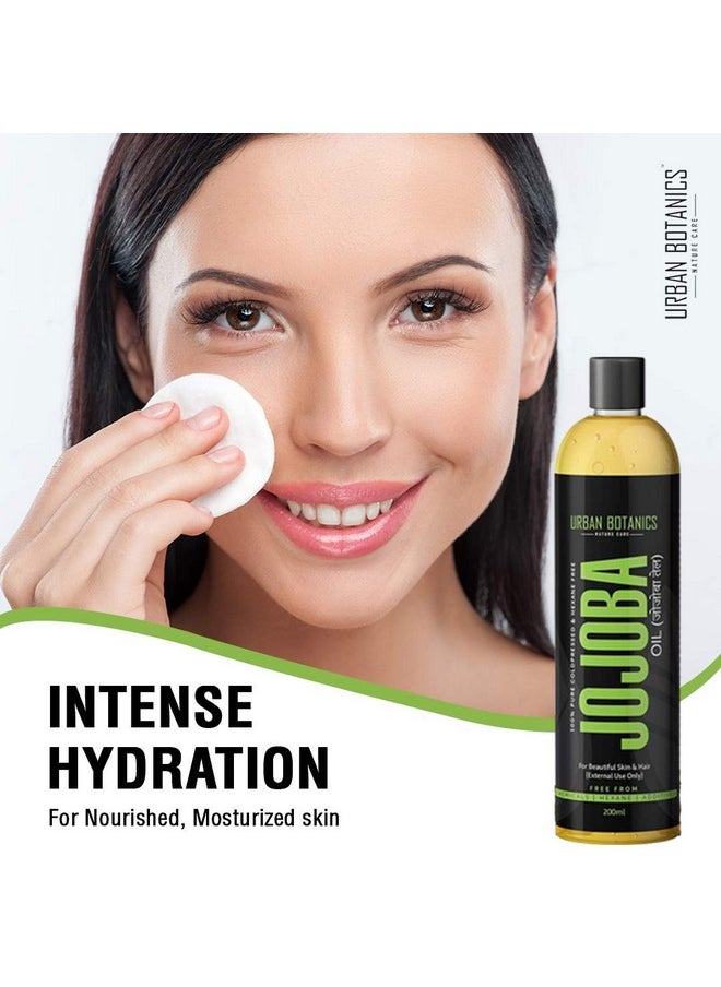 UrbanBotanics ® Cold Pressed Jojoba Oil For Skin & Hair - Virgin & Unrefined - 200Ml  - Image 3