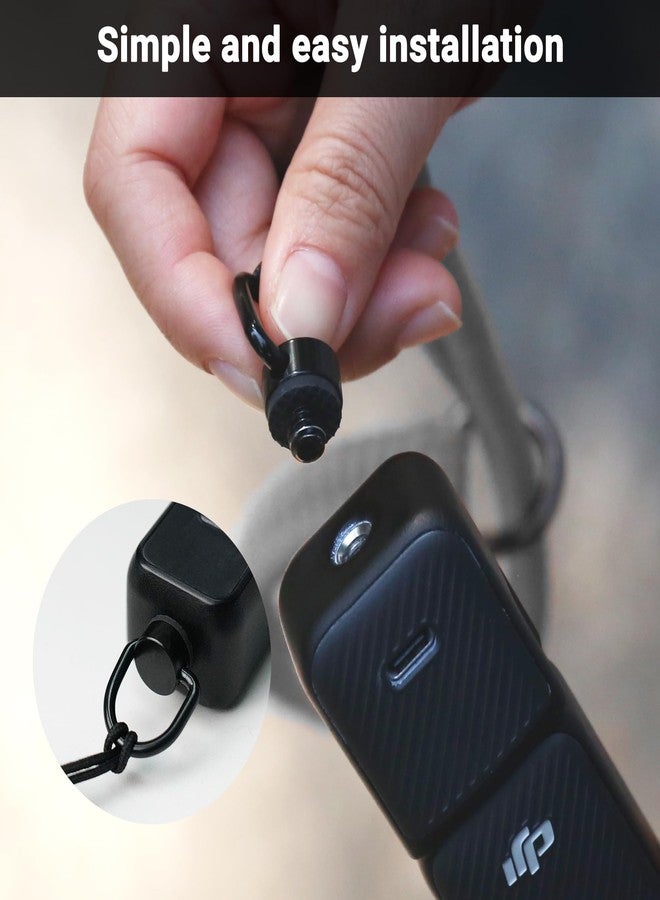 CYNOVA DJI Osmo Pocket 3 Accessories, Adjustable Nylon Hand Wrist Straps Lanyard with a 1/4" Screw, For Insta360 Selfie Stick, Go pro/Xtra Muse, Nikon Canon Sony Samsung Dslr Cameras, black - Image 5