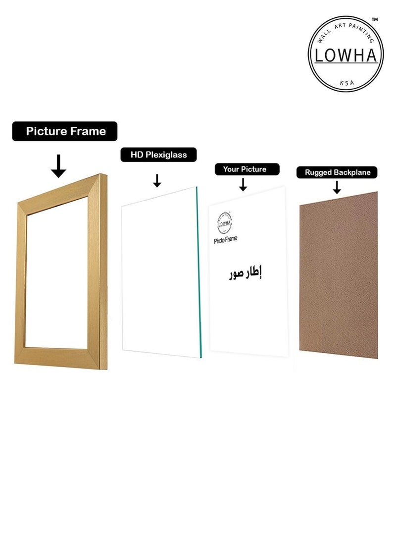 LOWHA - Set Of 6 Wall Or Tabletop Stand Photo Frame With Horizontal and Vertical Formats - Image 1