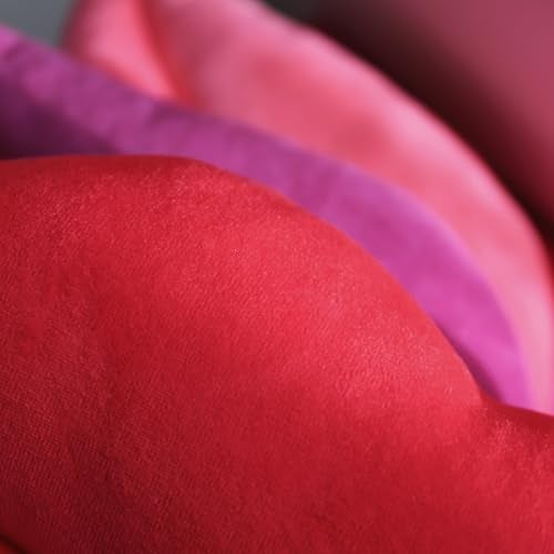 KINGROSE 3D Lip Throw Pillow Decorative Little Pillows Soft Cute Cushion for Sofa Couch Bed Home Decor Girls 11 x 18 Inches Red - Image 3