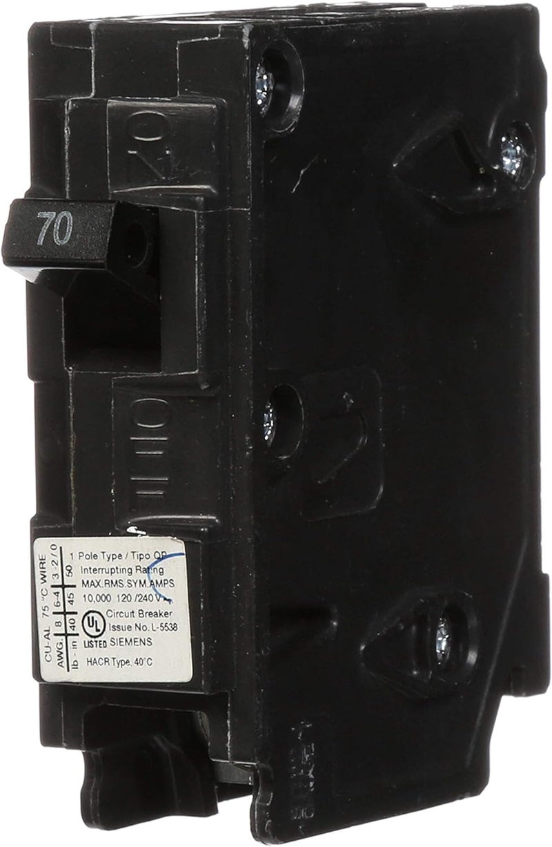 SIEMENS Siemens Q170 70Amp 1 Pole 120Volt 10Kaic Circuit Breaker  - Image 1