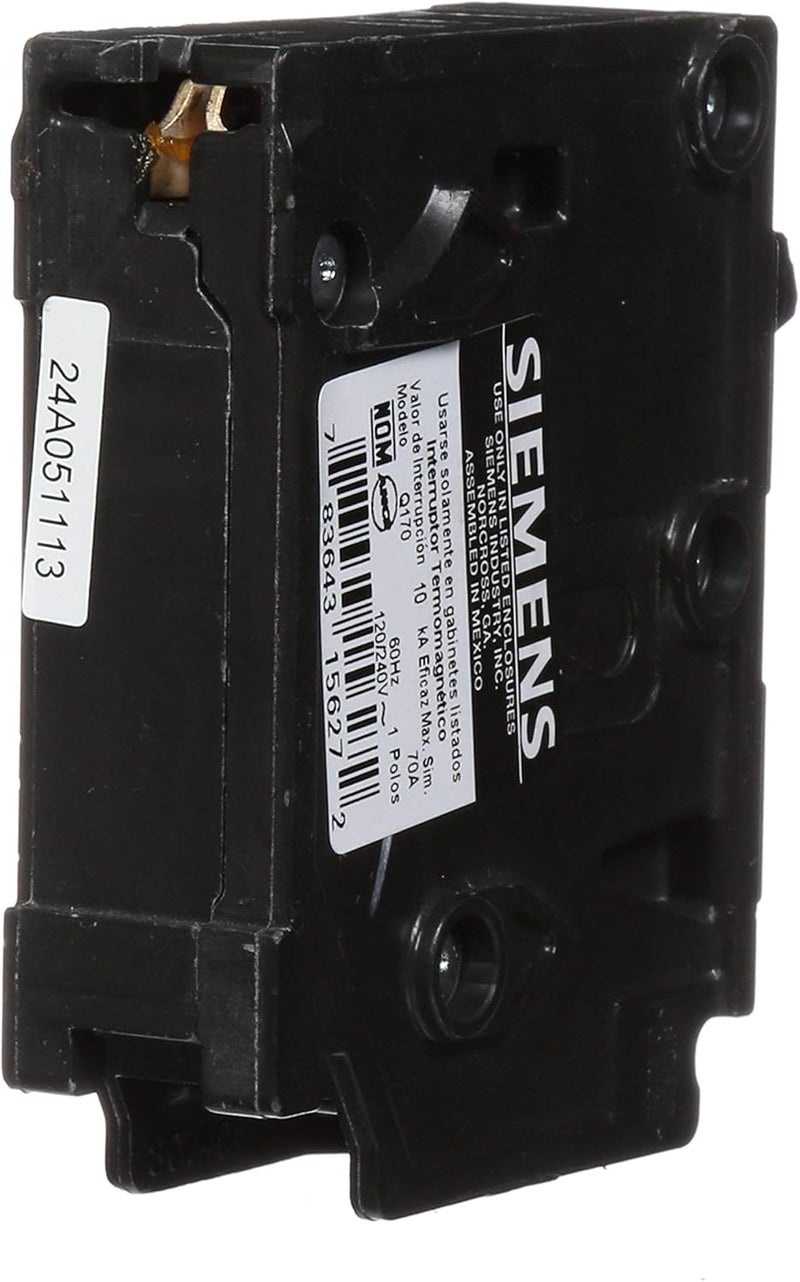 SIEMENS Siemens Q170 70Amp 1 Pole 120Volt 10Kaic Circuit Breaker  - Image 4