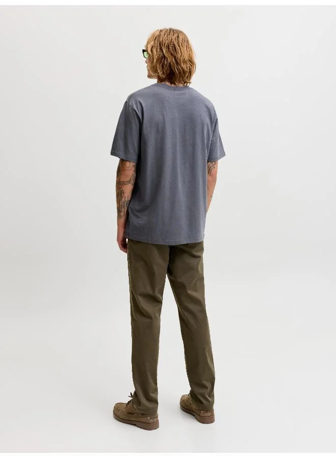 JACK & JONES Turbulence Casual Crew Neck Regular Fit T-Shirt for Men | Best Price UAE