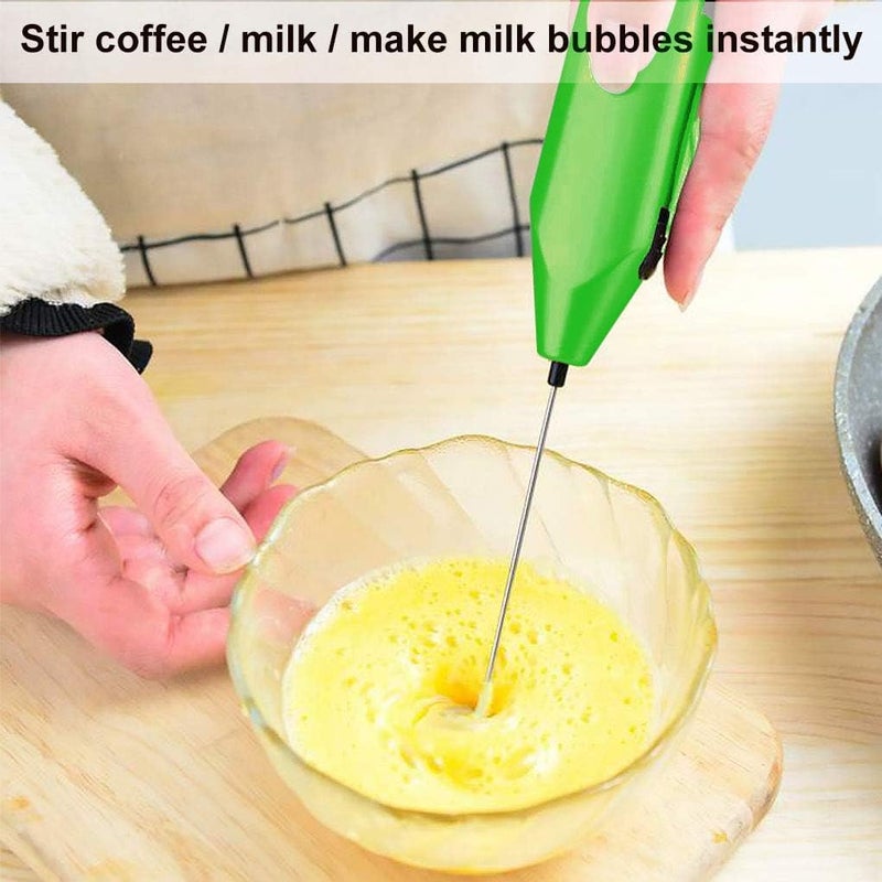 Electric Handheld Milk Frother Whisk Beater Foam Maker for Coffee Latte Matcha Mocktails Cappuccino Lemonade Battery Operated Batteries Not Included  - Image 4