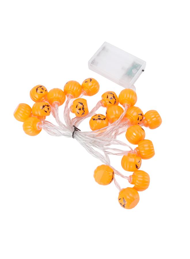 xozgdovg Pumpkin String Lights 20 LEDs 2 Modes Steady Flashing  String Lights for Home Stairs Railings Garden  - Image 5