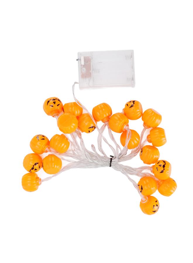 xozgdovg Pumpkin String Lights 20 LEDs 2 Modes Steady Flashing  String Lights for Home Stairs Railings Garden  - Image 3