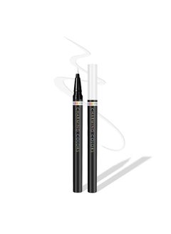 Music Flower Music Flower Eyeliner Pen,Colored Matte Liquid Eyeliner Waterproof Smudge Resistant with Precise Tip (White)  - Image 1