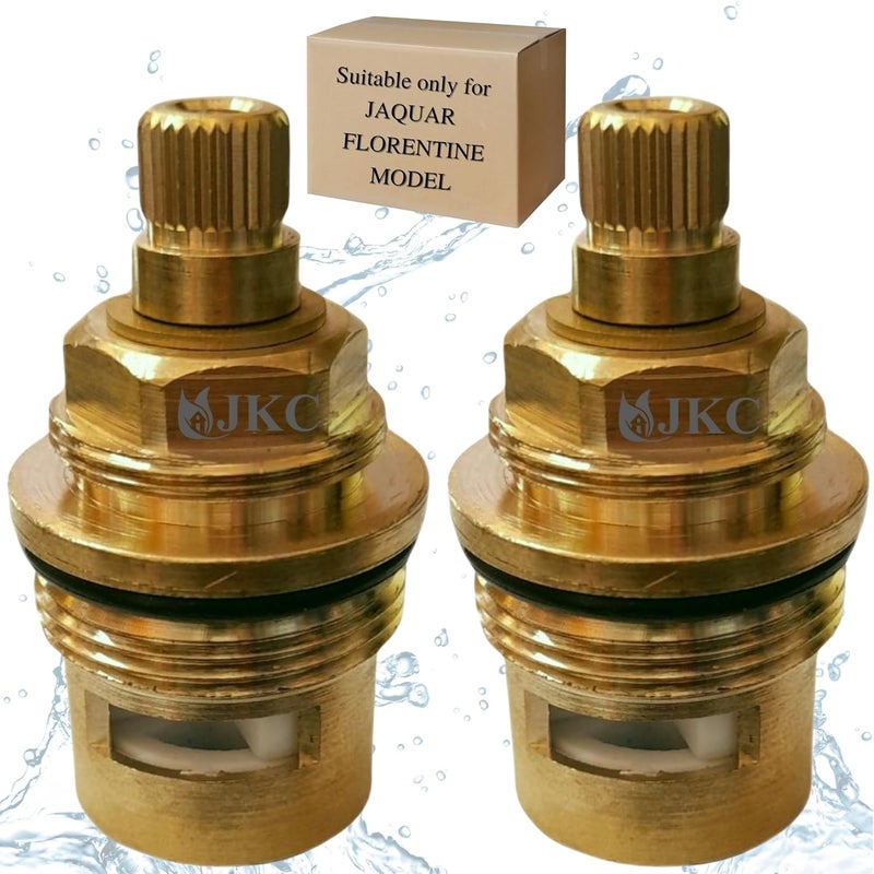 JKC Jaguar Tap Spindle for Water tap Spares and Accessories Parts for Jaquar Type Tap Florentine Type Left Right for Double Lever Basin Mixer - Image 1