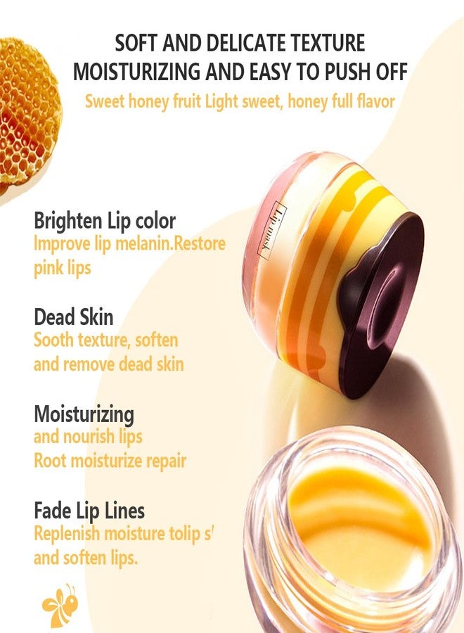 Tiejdhr Honey Lip Balm, Vitamin E Nourishing Moisturizing Sleeping Lip Mask Hydrating & Prevention Dry And Cracked Lip (Honey) - Image 3