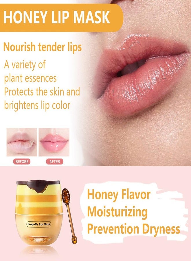 Tiejdhr Honey Lip Balm, Vitamin E Nourishing Moisturizing Sleeping Lip Mask Hydrating & Prevention Dry And Cracked Lip (Honey) - Image 2