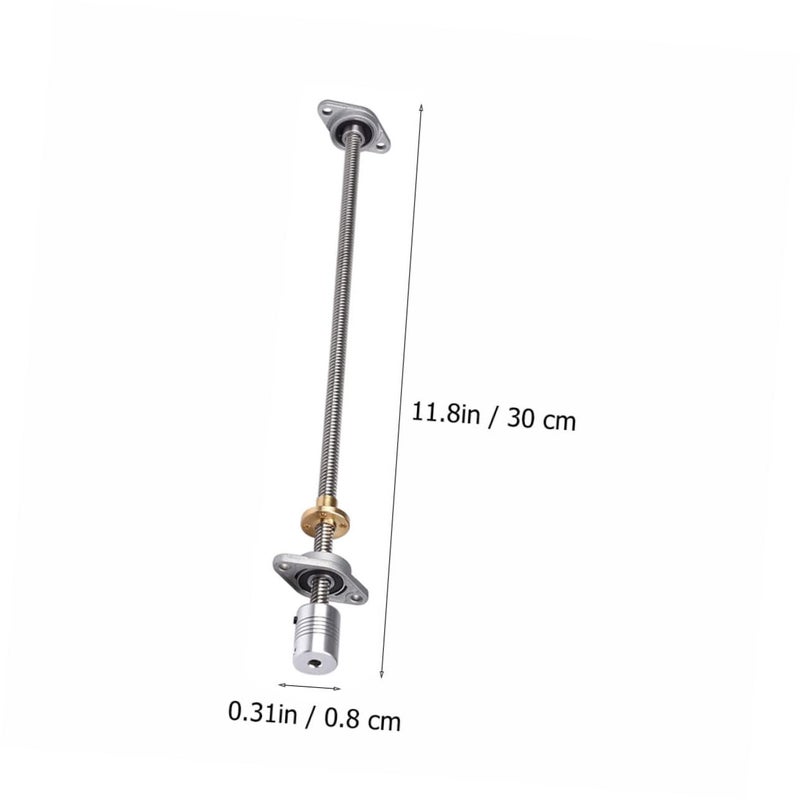 8mm Lead Screw Kit 300mm Threaded Rods with Pillow Block Bearings for 3D Printer Motion Control - Image 3