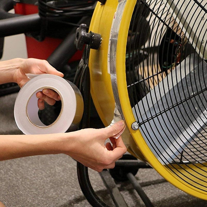 WELSTIK شريط ألومنيوم ، 50 مم × 12 م، 3.9 ميل، شريط إغلاق HVAC ثقيل الوزن، شريط إصلاح معدني مقاوم للحرارة والرطوبة لقنوات الهواء والأنابيب والفتحات والعزل والاستخدام الداخلي والخارجي - Image 5