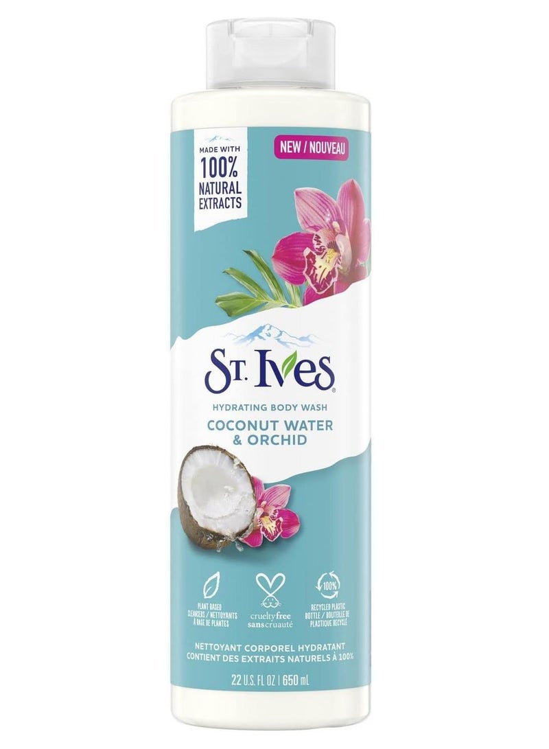 ST. Ives Hydrating Body Wash Coconut Water & Orchid 650 ml