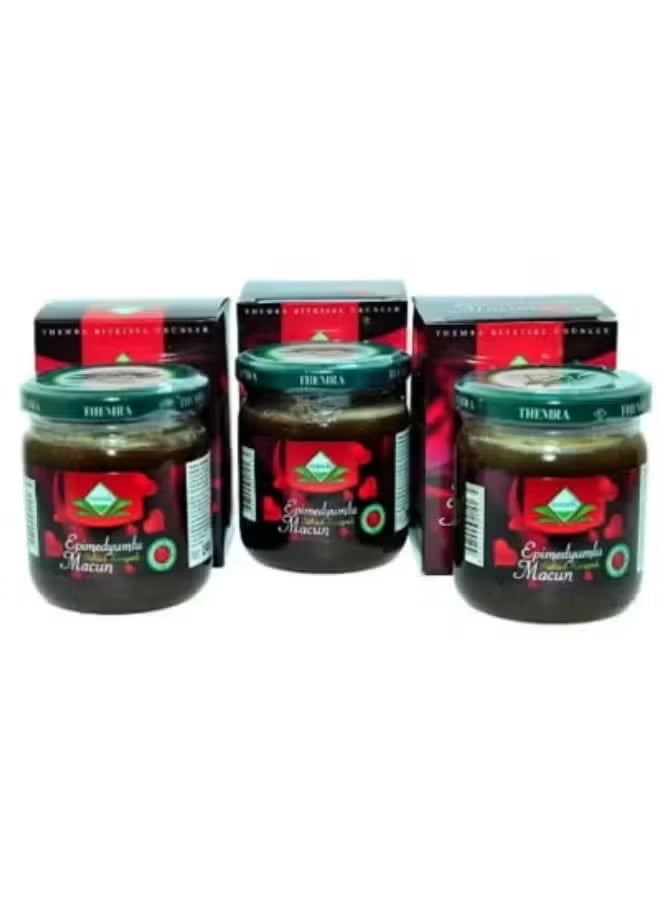 تركي مربى عسل عشبي أصلي 100%، عبوة من 3 علب - 240 غرام لكل علبة - تركي أصلي