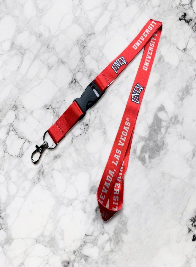 Desert Cactus University of Nevada Las Vegas Lanyard UNLV Rebels Car Keys ID Badge Holder Keychain Detachable Breakaway Snap Buckle (Red) - Image 5