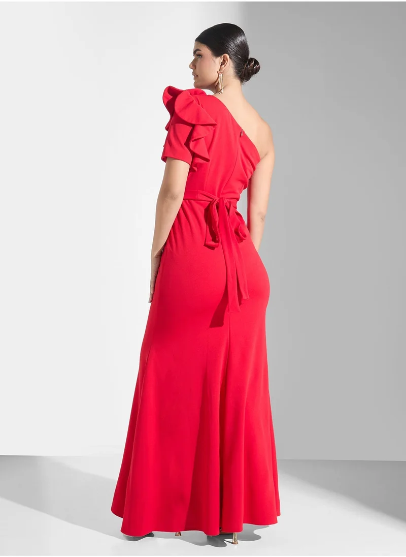 ايرا One Shoulder Maxi Dress