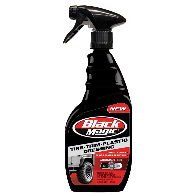 Black Magic 120230 Tire Trim Plastic Dressing Medium Shine StreakFree Water Resistant NonGreasy Formula for Tires Trim Plastic Lasts Up to 2 Weeks 16 Fl Oz - Image 3