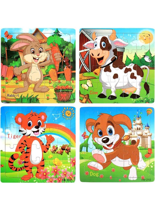 80-Piece Wooden Jigsaw Puzzle Set