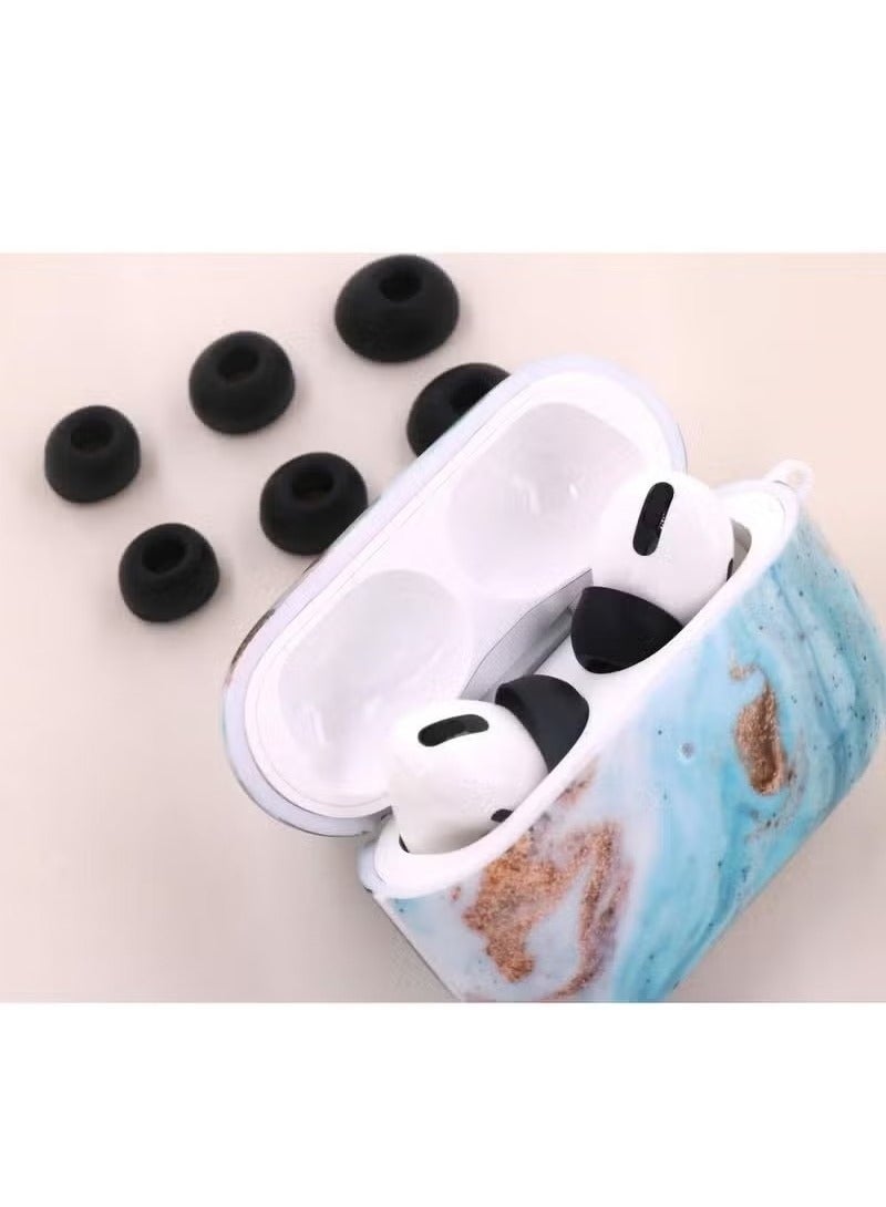 3 Pairs Replacement Ear Buds For Air Pods Pro - Ear Tips for Air pods Pro 2 Ear Tips Buds - Small Medium Large 3 Size Silicone Rubber Eartip Earbuds Gel Cover Accessories（Black） - Image 3