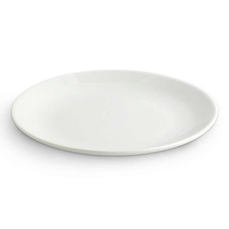 URBAN SNACKERS Urban Snakers Porcelain Plates Oval Shape Dinner Plates 21 cm Used for Serving Pasta Dining and Snacks White Plate Pack of 1 Dishware and Freezer Safe Plate - Image 1