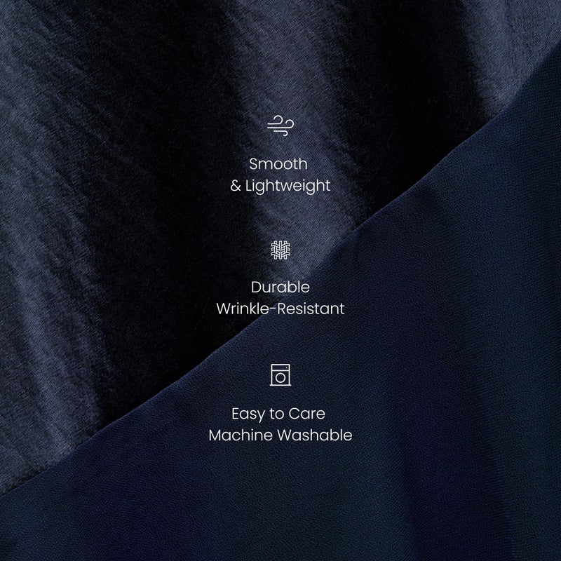 Lulus Lainey Asymmetrical Cowl Neck Maxi Dress Womenâ€™s Satin Formal Dress with Adjustable Straps and Draped Asymmetrical Hem Navy - Image 3