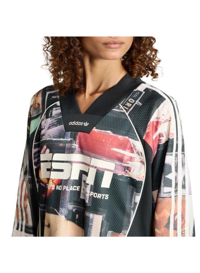 اديداس اوريجينالز كنزة رياضية شبكية MESH GFX JERSEY LS - Image 3