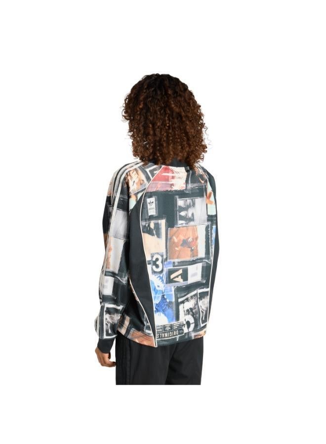 اديداس اوريجينالز كنزة رياضية شبكية MESH GFX JERSEY LS - Image 2