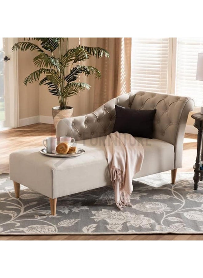 DIVINE FURNITURE Modern Tufted Upholstered Chaise Lounge  - Image 3