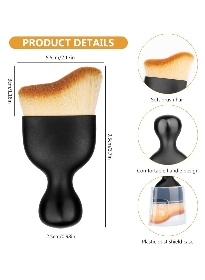 Car Interior Cleaning Tool Brush with Cover, Car Detailing Brushes, Auto Interior Soft Hair Removal Brush, Car Brush, Car Cleaning Brush, Car Interior Cleaning Tool Brush, Scratch Free 2Pcs - Image 2