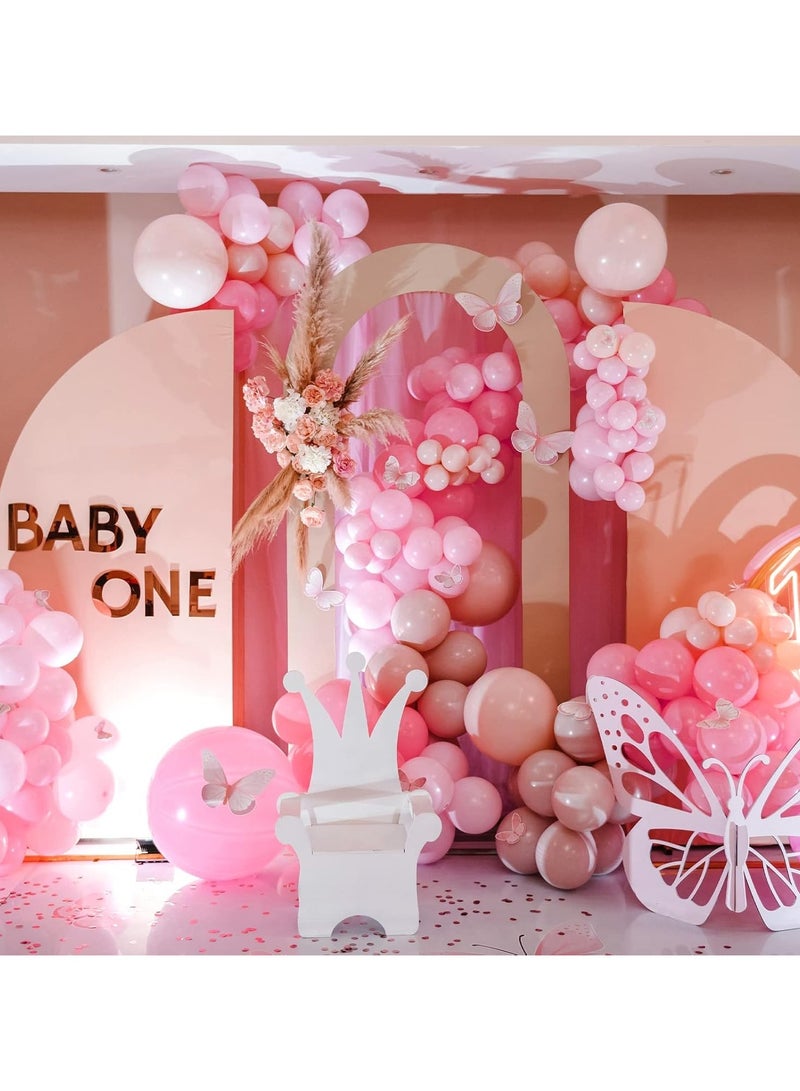 Pastel Pink Balloons Different Sizes 105pcs 5/10/12/18 Inch for Garland Arch, Pink Latex Balloons for Birthday, Wedding Baby Shower Gender Reveal Anniversary Pink Party Decorations - Image 4