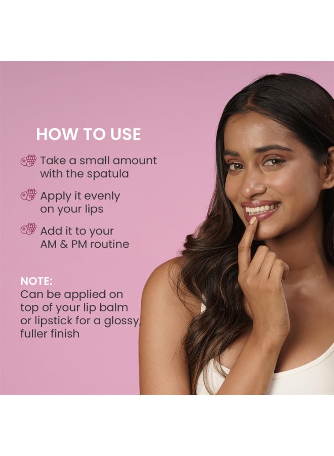 Dot & Key Lip Plumping Mask With Vitamin C + E for Naturally Glowing, Fading Pigmentation, Smoothing Flaky & Dry Lips - Soft, Smooth & Plump (Wild Berries & Pomegranate) 15ml - Image 3