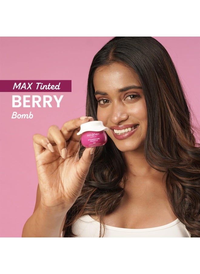 Dot & Key Lip Plumping Mask With Vitamin C + E for Naturally Glowing, Fading Pigmentation, Smoothing Flaky & Dry Lips - Soft, Smooth & Plump (Wild Berries & Pomegranate) 15ml - Image 2