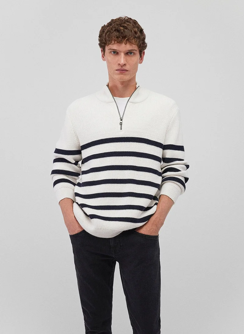 MAVI Striped Off White Sweater