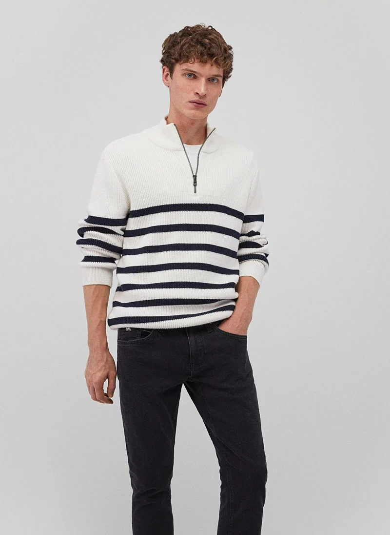 MAVI Striped Off White Sweater