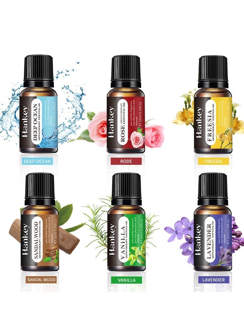 HANKEY 6-PCS Premium Aromatherapy Essential Oil Set, Plant Extract 10ml*6 - Image 4