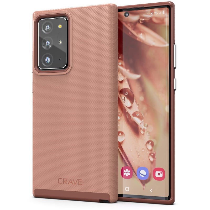 Crave Dual Guard for Galaxy Note 20 Ultra Case, Shockproof Protection Dual Layer Case for Samsung Galaxy Note 20 Ultra - Blush - Image 1