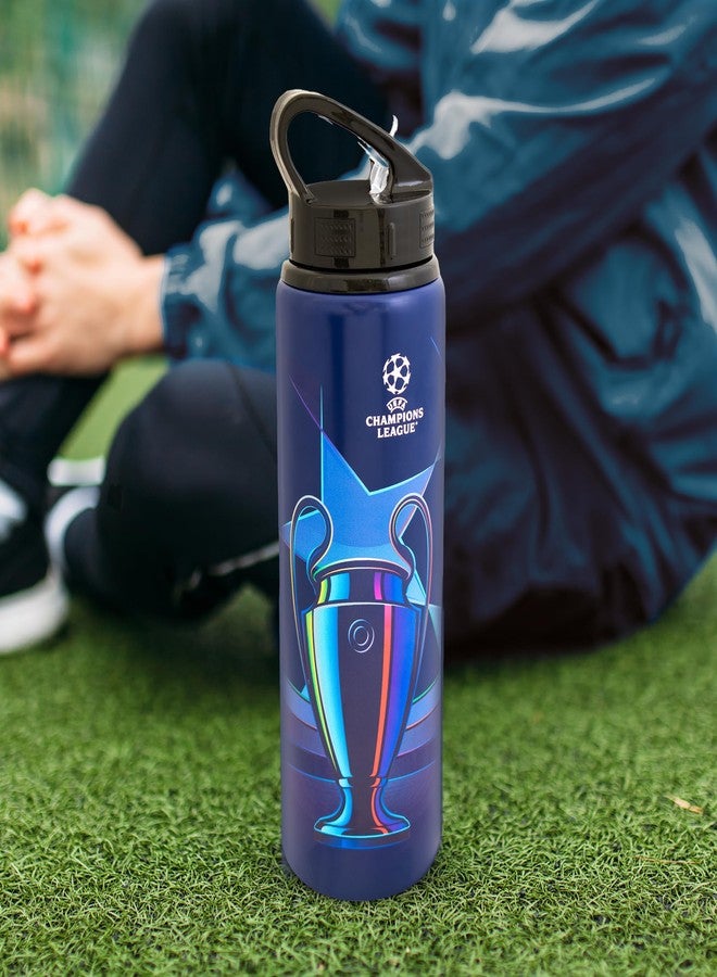 Hy-Pro UEFA Champions League 750ml Aluminium Water Bottle – Official UCL Sports Drink Bottle, Lightweight, Reusable, Leakproof - Image 2