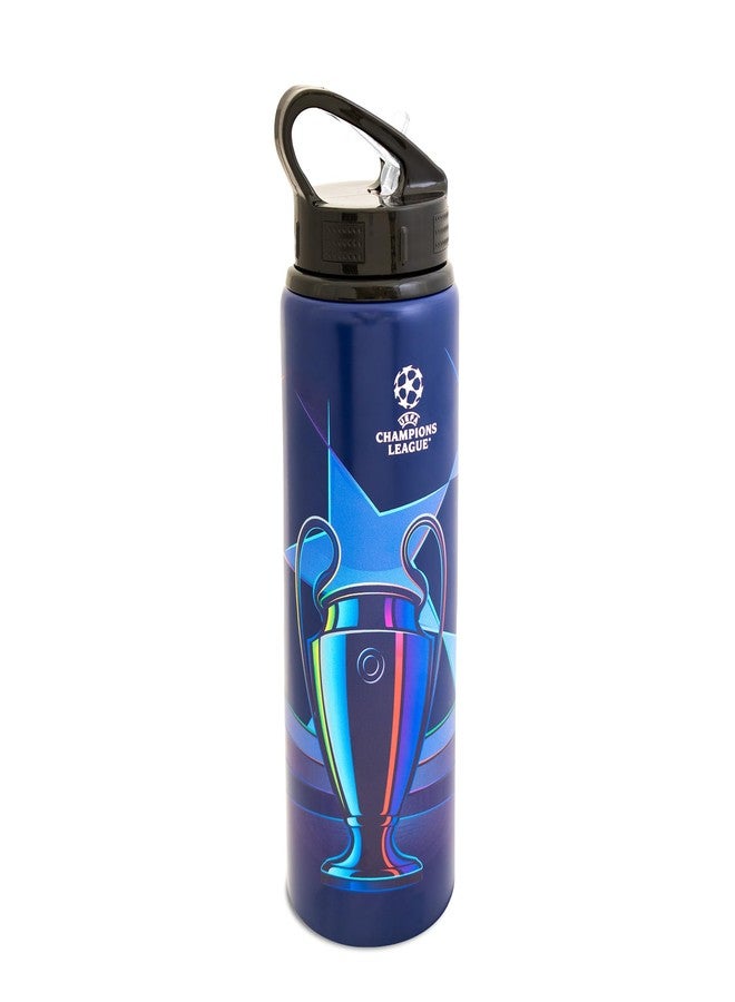 Hy-Pro UEFA Champions League 750ml Aluminium Water Bottle – Official UCL Sports Drink Bottle, Lightweight, Reusable, Leakproof - Image 1