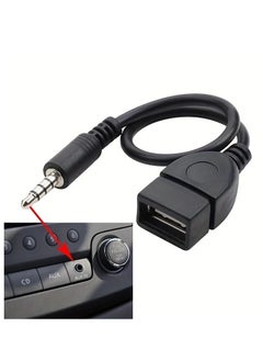 Generic USB To 3.5mm Car Audio Cable 3.5mm OTG Adapter Cable  - Image 1