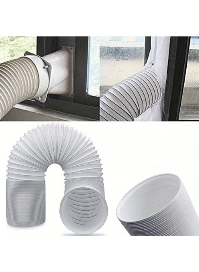 Adjustable Air Duct Hose Heavy Duty 4 Layer Dryer Vent Pipe With 2 Clamps 5 12inch Diameter - Image 2