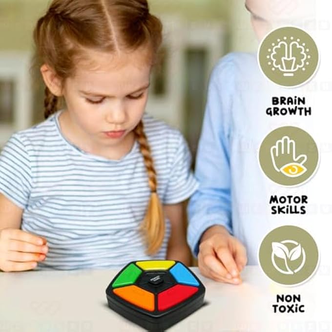 MEMORY GAME LIGHT TOY HANDHELD PUZZLE FOR KIDS INTERACTIVE EDUCATIONAL TOYS WITH LIGHTS AND SOUNDS 30-LEVEL BRAIN CHALLENGE HELPS FOCUS BIRTHDAY GIFT FOR BOYS GIRLS AGES 3 4 5 6 7+ - Image 3
