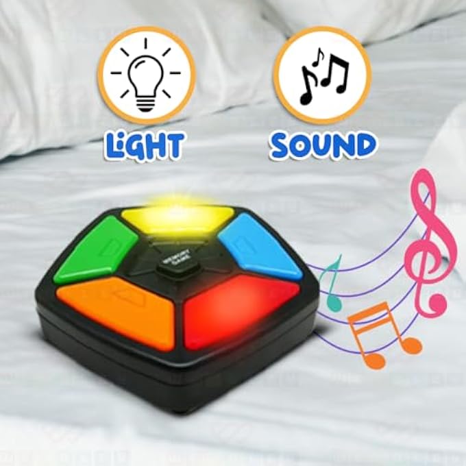 MEMORY GAME LIGHT TOY HANDHELD PUZZLE FOR KIDS INTERACTIVE EDUCATIONAL TOYS WITH LIGHTS AND SOUNDS 30-LEVEL BRAIN CHALLENGE HELPS FOCUS BIRTHDAY GIFT FOR BOYS GIRLS AGES 3 4 5 6 7+ - Image 4