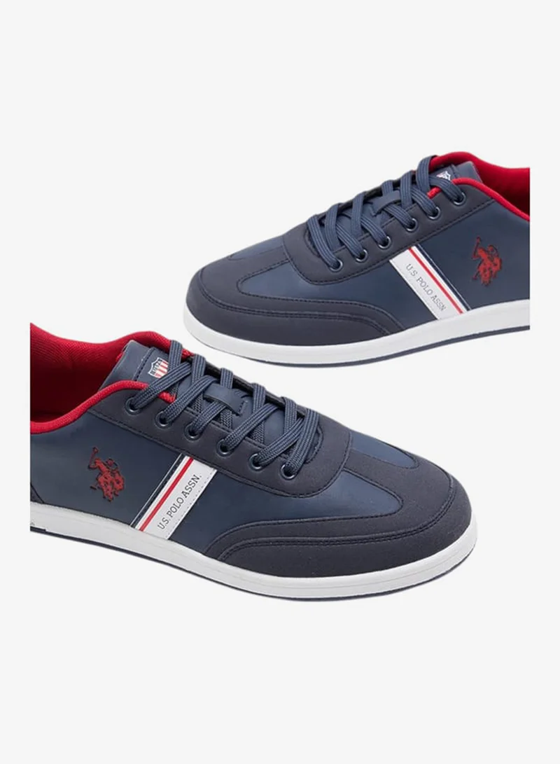 U.S. Polo Assn. NAVY Men's Panelled Lace-Up Sneakers for Men | Best Price UAE