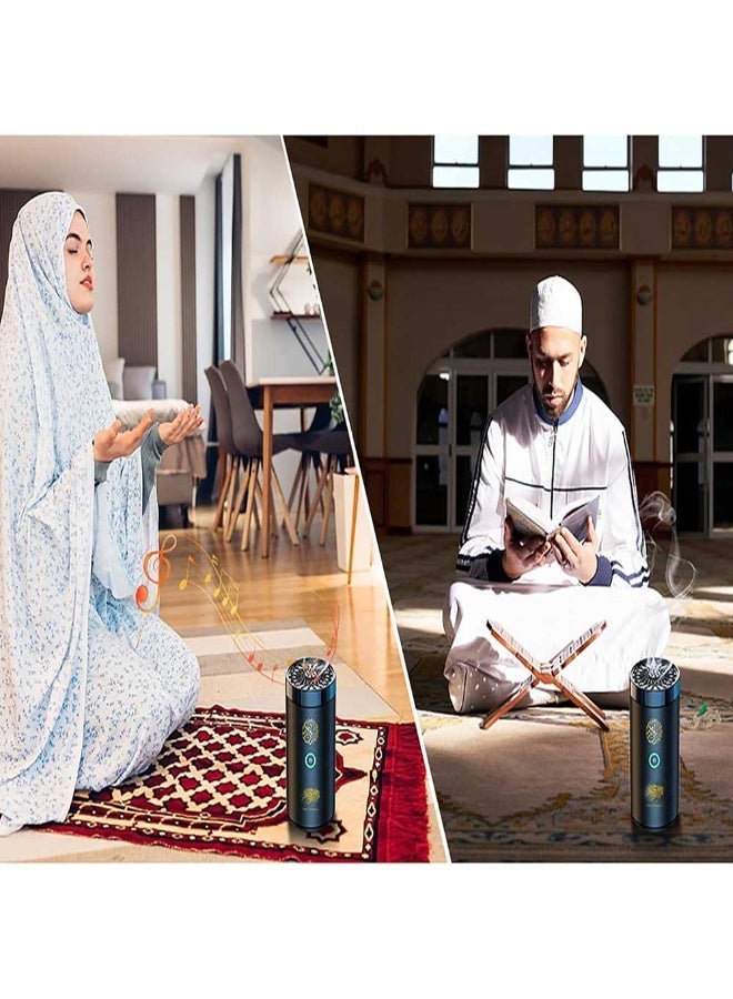 عود بخوان مبخرة كهربائية 2 في 1 مع مكبر صوت للقرآن الكريم، وموزع روائح البخور مع جهاز تحكم عن بعد للسيارة والمكتب والمنزل وغرفة النوم وغرفة المعيشة وغرفة الدراسة والمنتجع الصحي - Image 5